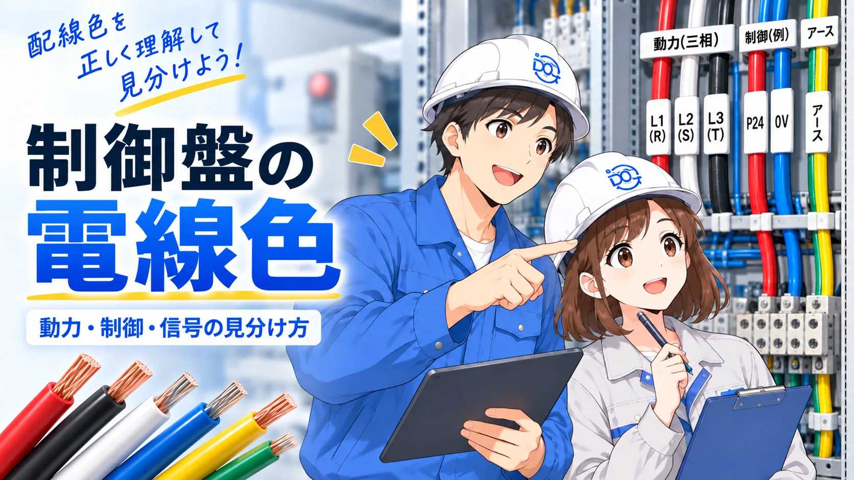 制御盤の配線色・電線色とは？色分けの見方をやさしく解説