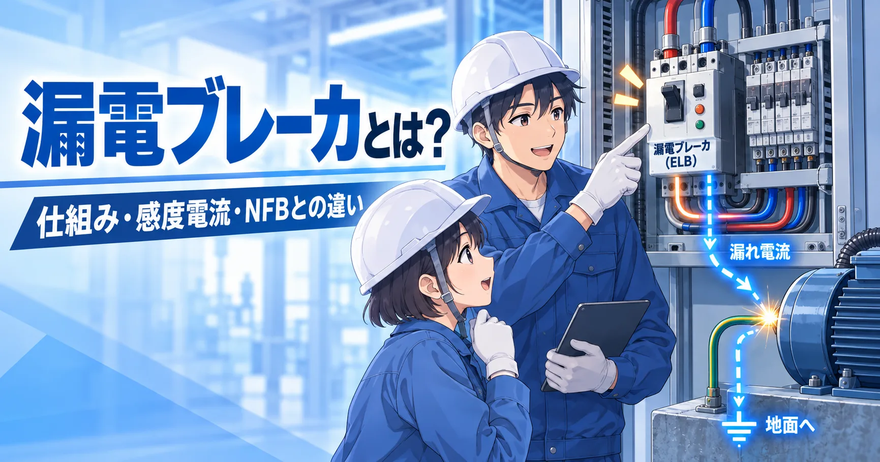 漏電ブレーカとは？ELBの仕組み・感度電流・NFBとの違い