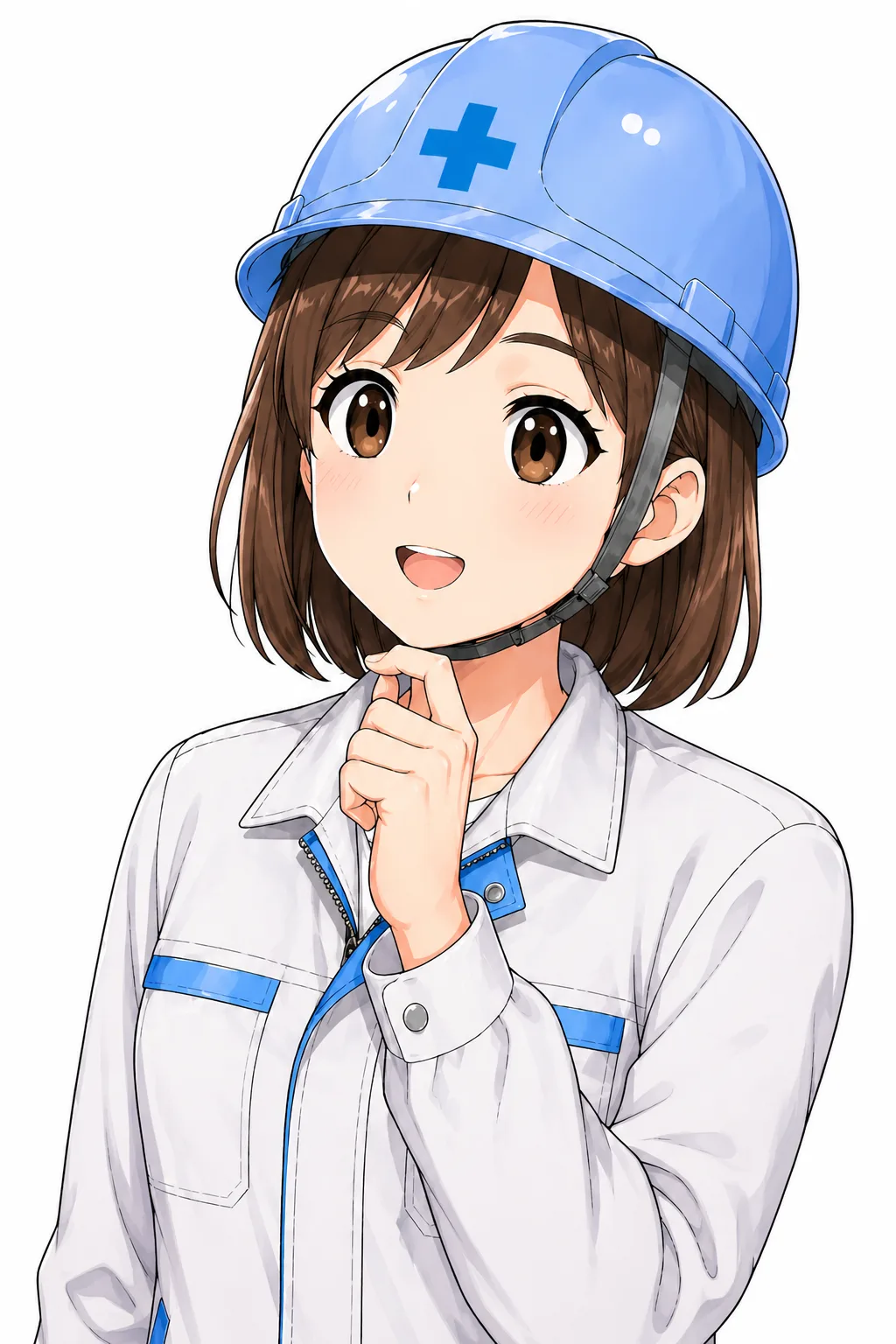 質問する後輩キャラクター