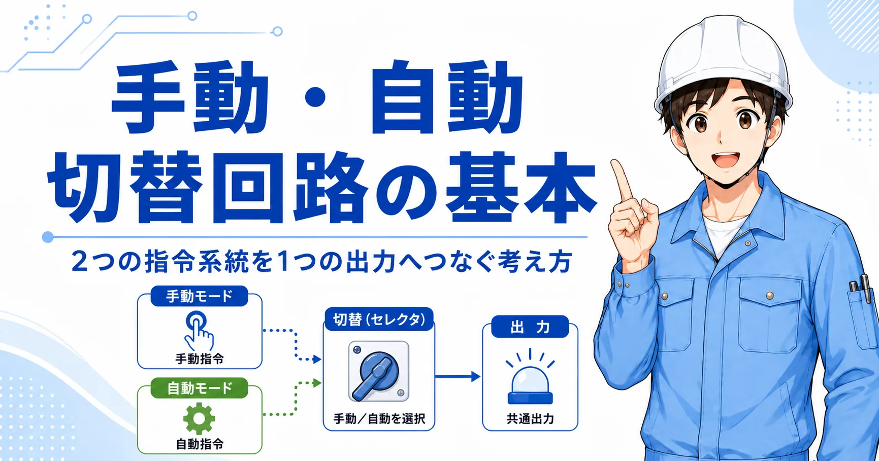 手動・自動切替回路の記事イメージ