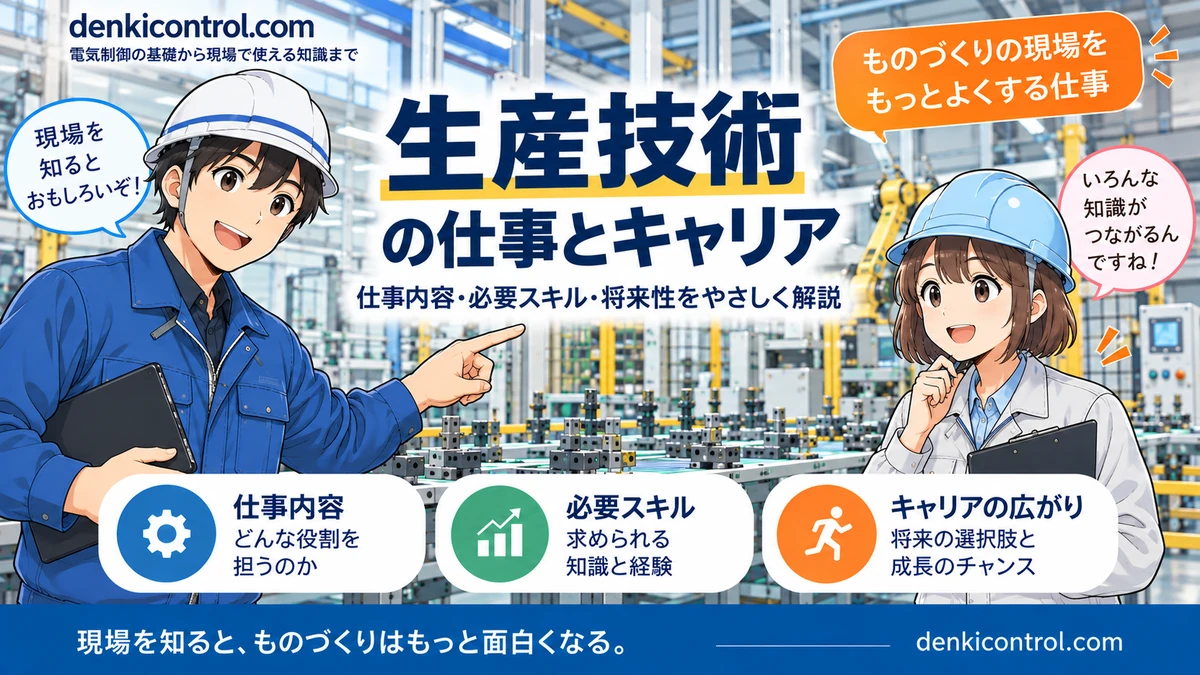 生産技術とは？仕事内容・必要スキル・キャリアを現場目線で解説