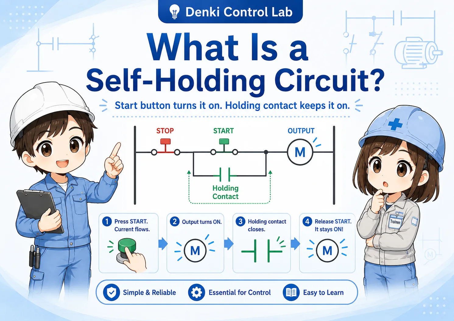 What Is a Self-Holding Circuit? Start/Stop Control Explained