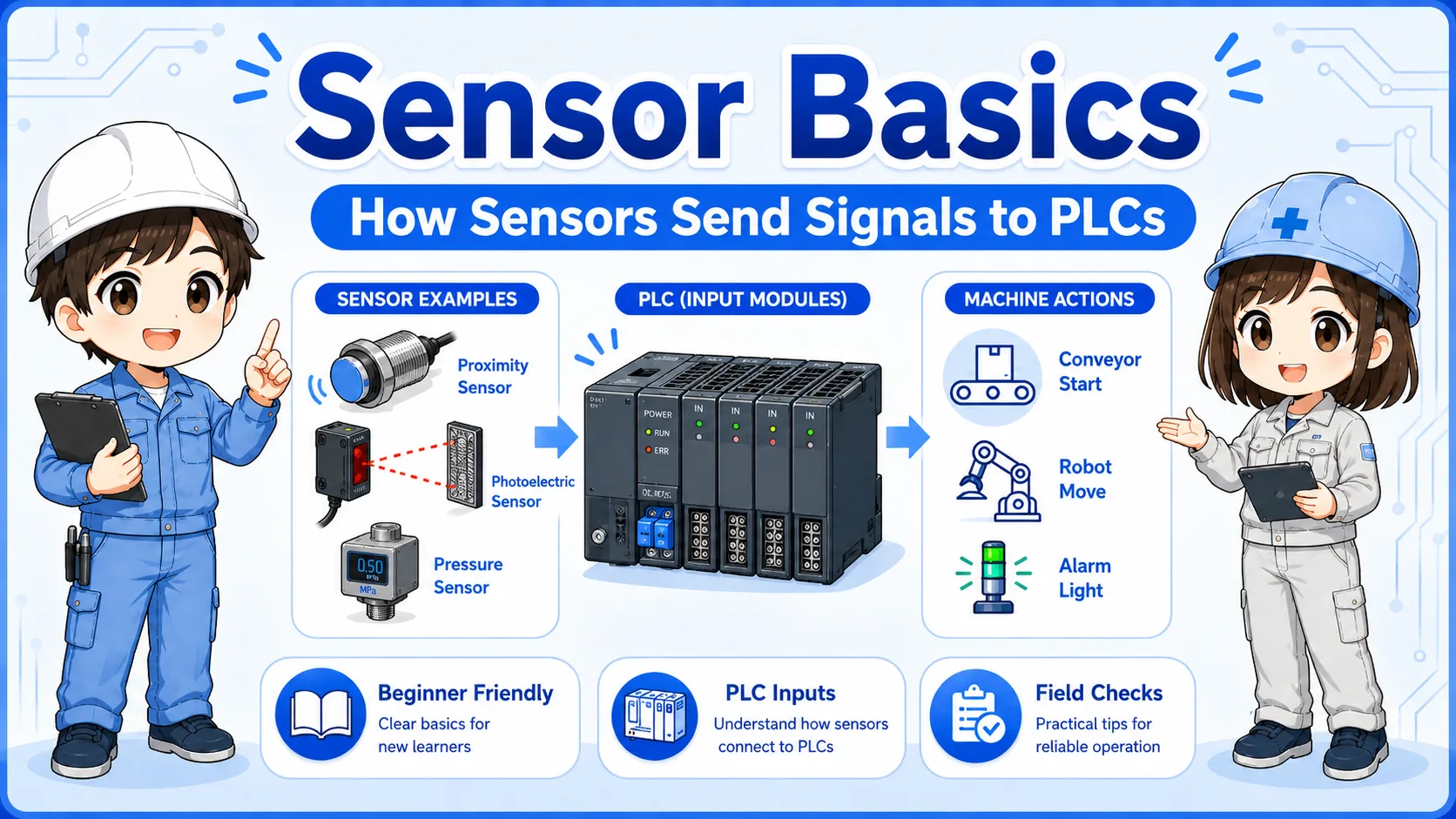 Sensor Basics: How Sensors Send Signals to PLCs